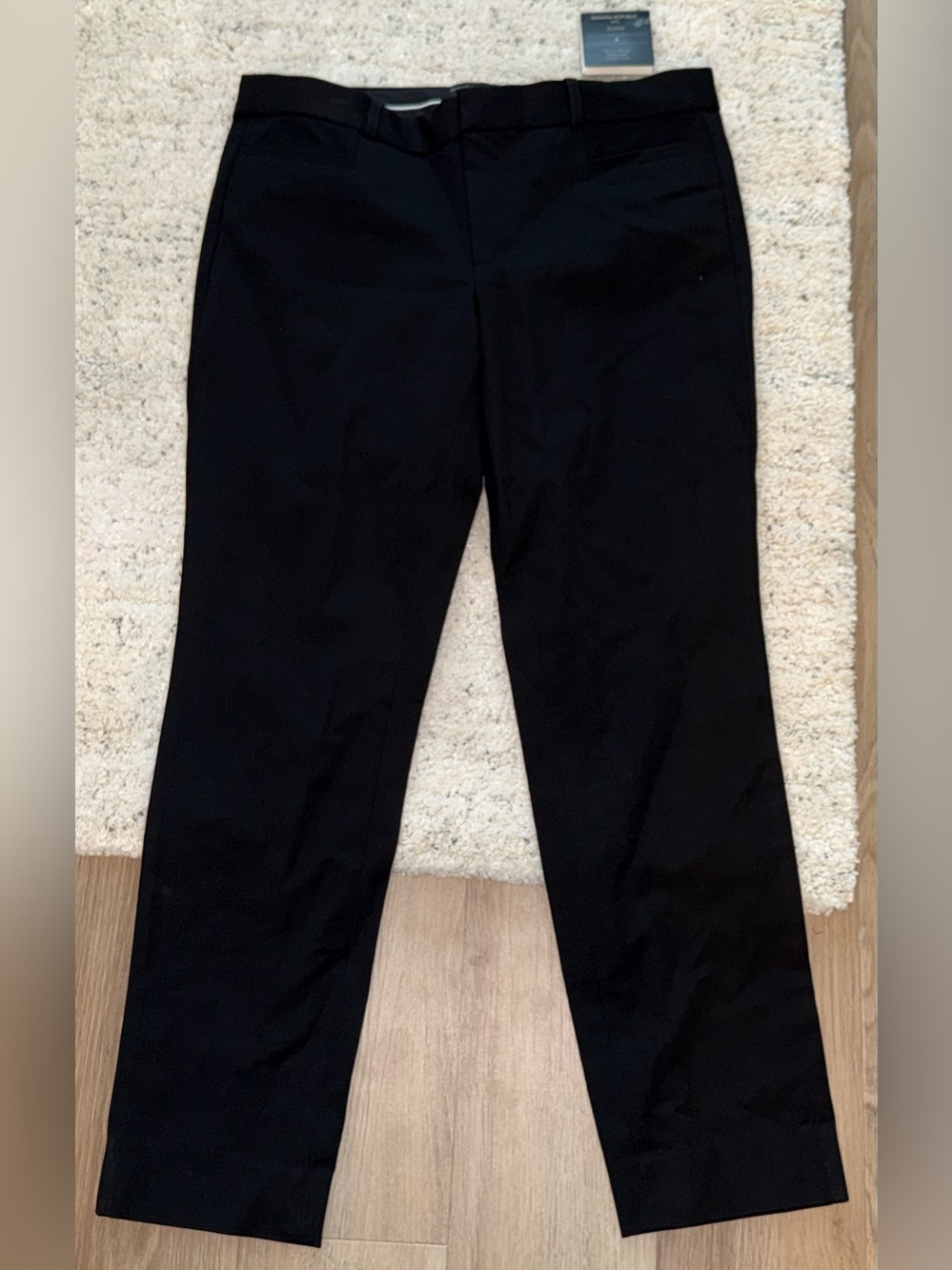 Banana Republic Sloan Pants Women’s 8 Black Slim Fit Mid Rise Ankle Stretch